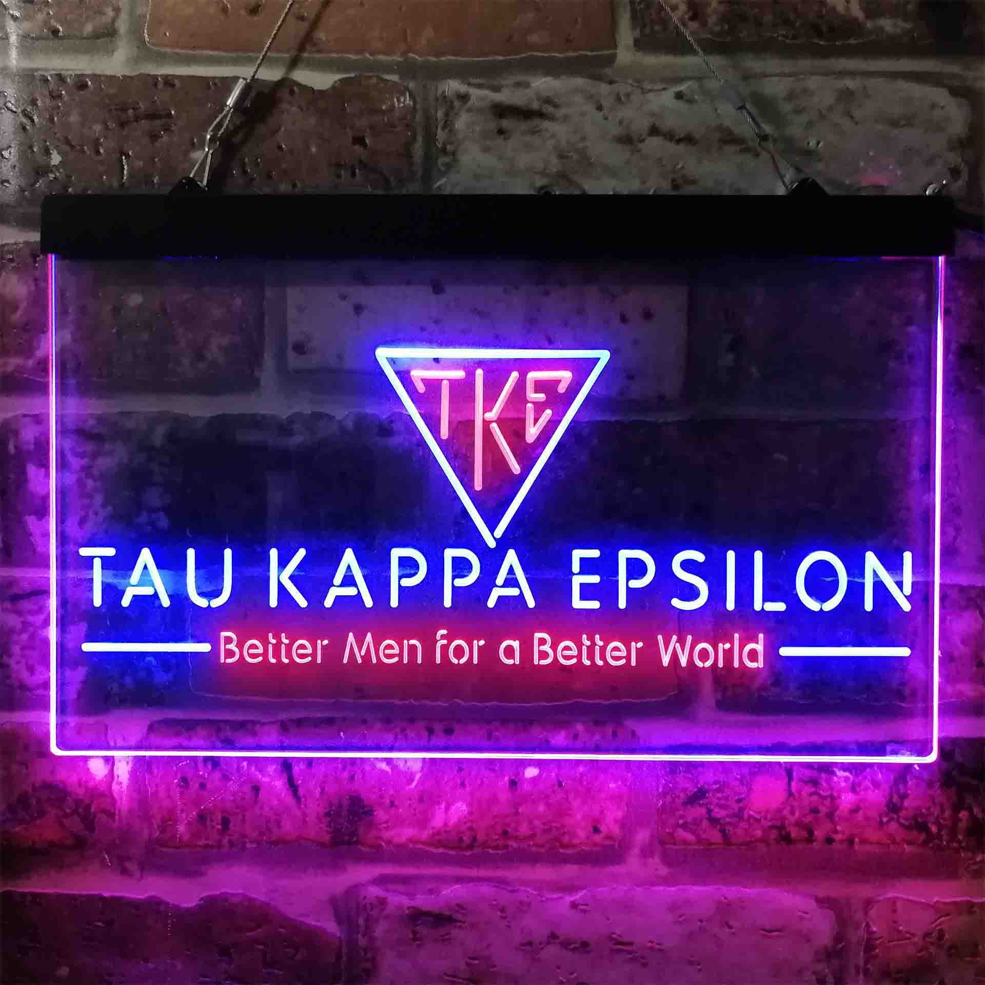 Tau Kappa Epsilon Dual LED Neon Light Sign